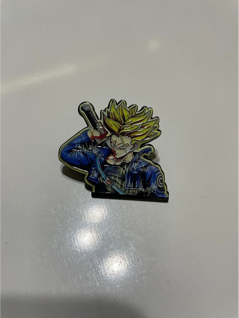 Dragon Ball Trunks Enamel Pin gift sword